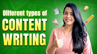 7 Different Types Of Content Writing  Career Options [upl. by Nelleoj]