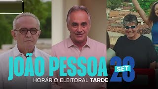 HORÁRIO ELEITORAL  João Pessoa PB 28092024  tarde [upl. by Dympha260]