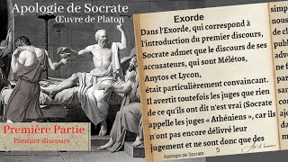 Apologie de Socrate par Platon quotle Premier discoursquot  Partie 1 [upl. by Deane]