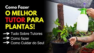 Como Fazer TUTOR PARA PLANTAS O Melhor e Mais Bonito Tutor  Allef Plantas [upl. by Wickner]