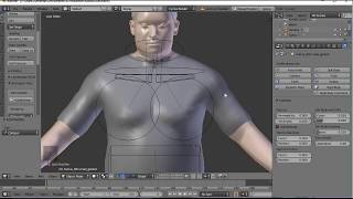 Blender Tutorial How to make a male tshirt 3D cloth  clothing  clothes simulation [upl. by Fleta]