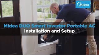 Midea DUO Smart Inverter Portable AC Installation Overview [upl. by Ellett]