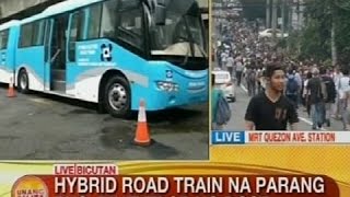 UB Hybrid road train na parang bus dinevelop ng DOST [upl. by Llerdnad]