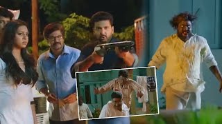 Jayam Ravi Powerful Action Scene  Telugu Movie Scenes  TFC Movies Adda [upl. by Nodarb671]