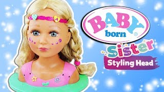 Baby Born Sister Styling Head 💖 Puppe zum selber stylen mit 24 Accessoires💖Zapf Creation💖Werbung [upl. by Einamrej]