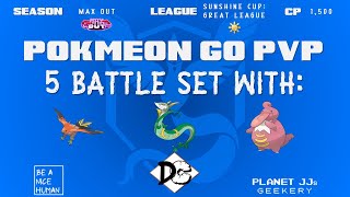 Pokémon GO PvP  Sunshine Cup Great League 5 Rounds Talonflame  Serperior  Lickilicky [upl. by Ahsenad950]