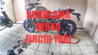 Motosiklet Temizliği Part 3  WD40 Zincir Yağlama  MotoVlog 137 [upl. by Yann]