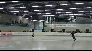 Aljona Savchenko amp Bruno Massot First time appearance  Stuttgart 2014 [upl. by Arreik]