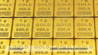 Gold CombiBar® 50x1g Goldbarren in Tafelform [upl. by Franciska]