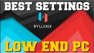 RYUJINX EMULATOR BEST SETTINGS FOR LOW END PC GUIDE [upl. by Dnamra]