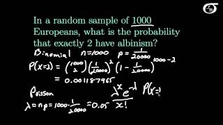 The Relationship Between the Binomial and Poisson Distributions [upl. by Lord762]