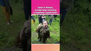 Sarah at Matteo sa kubo lang natutulog sa kanilang Laguna farm  Karen Davila [upl. by Jacqueline]