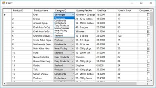 C Tutorial  Add Combobox to DataGridView  FoxLearn [upl. by Amand]