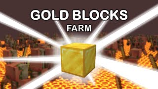 AUTOCRAFTING Gold Block Farm  Minecraft 121 [upl. by Inge]