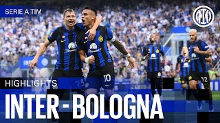 INTER 22 BOLOGNA  HIGHLIGHTS  SERIE A 2324 ⚫🔵🇬🇧 [upl. by Leonteen]