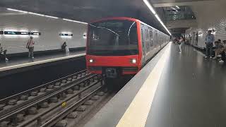 Lisbon Metro 513 arriving Baixa Chiado Station on 110524 [upl. by Packston]