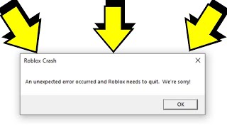 Cómo arreglar Roblox Ocurrió un error inesperado  Roblox Crash an Unexpected Error Occured [upl. by Einneb]