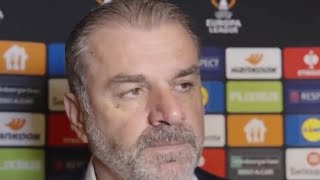 Galatasaray 32 Spurs Ange Postecoglou Interview  Tottenham Hotspur UEFA Europa League  COYS THFC [upl. by Ransom872]