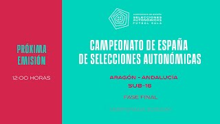 🚨En Directo🚨SUB 16 ARAGÓNANDALUCÍA 26012024 I 🔴RFEF [upl. by Ahselrak]