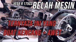 VEGA R 175cc BELAH  BONGKAR MESIN di KevinSpeed  MOTOVLOG [upl. by Limber]