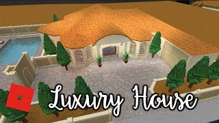 Welcome to Bloxburg Luxury House  Speed Build [upl. by Romo462]