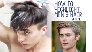 How to Highlight Mens Hair at Home [upl. by Holden]