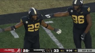 Vanderbilt Highlights vs Alabama 2024  Vanderbilt Radio Call [upl. by Weld293]