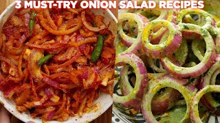 3 MustTry Onion Salad Recipes [upl. by Johannessen]