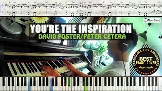 ♪ Youre The Inspiration  Peter Cetera  Piano Cover Instrumental Tutorial Guide [upl. by Ilak]