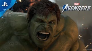 Marvels Avengers  ADay Prologue Gameplay Footage  PS4 [upl. by Hamrnand]