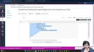 Guided lab Building Decoupled Applications by Using Amazon SQS [upl. by Jemena706]