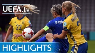 Womens EURO highlights Sweden 23 Italy [upl. by Nraa]