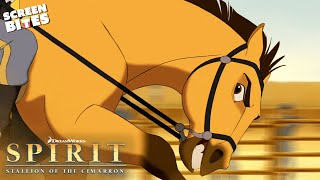 Spirits Fight For Freedom  Spirit Stallion of the Cimarron 2002  Screen Bites [upl. by Atteuqaj]