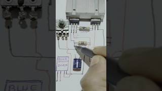 Make Amplifieruse Transistor TIP3005circuit diagramelectronic youtubeshorts [upl. by Ynafets2]