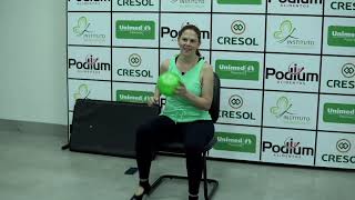 Live 117  Exercícios aeróbicos para idosos com bola [upl. by Boelter]