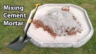 How to Mix Sand and Cement Mortar By Hand Like a Pro [upl. by Yntirb617]