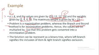 Branch and Bound in Knapsack problem example [upl. by Aihsek813]