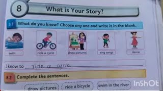 what is your story 4th std English term 3 unit 8 Ennum Eluthum English work book ans pg no 8796 [upl. by Everara]