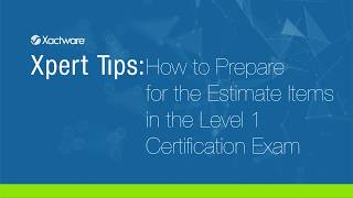 Xactimate Xpert Tip How to Prepare for the Estimate Items of the L1 Certification Exam [upl. by Ttirrem]