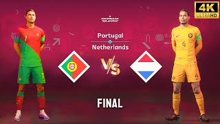 FIFA 23  Portugal vs Netherlands  Ronaldo vs Van Dijk  FIFA World Cup Final 4K60 [upl. by Eendys991]