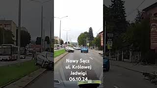 Wypadek ul Królowej Jadwigi Nowy Sącz [upl. by Gregory]