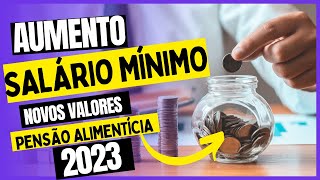 NOVO VALOR DA PENSÃƒO ALIMENTÃCIA 2023  AUMENTO DO SALÃRIO MÃNIMO [upl. by Tompkins]