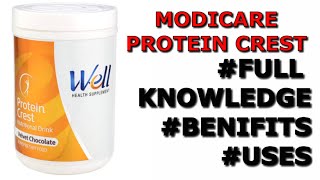 Modicare Protein Crest Benefits And Fitness Tips💪 [upl. by Nnylhtak754]