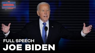 FULL SPEECH Joe Biden’s full speech at the DNC [upl. by Ahsenhoj]