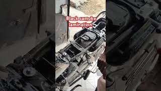 Black smoke lamination lamination bikecleaning bikelamination youtube shorts [upl. by Blake86]