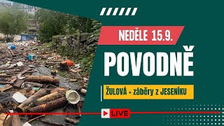 Velká voda 3 den Žulová  Jeseník neděle září 2024 [upl. by Nyved437]