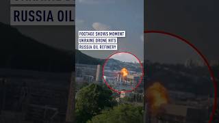 Ukraine drone hits Russia oil refinery [upl. by Carlstrom224]