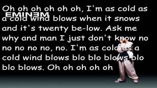 Eminem Cold Wind Blows Lyrics [upl. by Wolff]