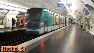 Métro de Paris  Hoche  Ligne 5  RATP MF01 [upl. by Raddatz927]