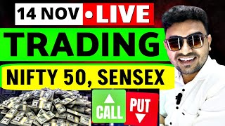 14 Nov Live Trading NIFTY 50 SENSEX Intraday Scalping with Sonu Singh SonuSinghSpeaker trading [upl. by Xenos]